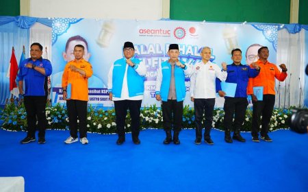 Halal Bihalal dengan Buruh, Kapolri Komitmen Perkuat Soliditas dengan Buruh, Ciptakan Iklim Investasi Kondusif